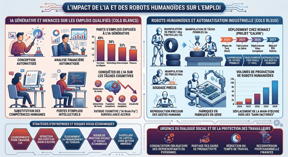 l'impact de l'IA et des robots sur l'emploi